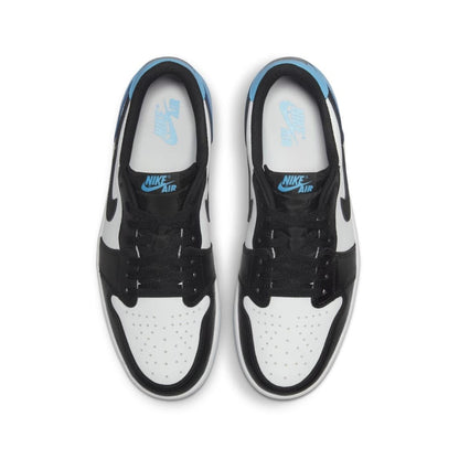 Jordan 1 Low Women "Black Dark Powder Blue"