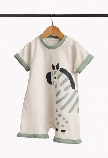 Safari Zebra Romper Born Plus