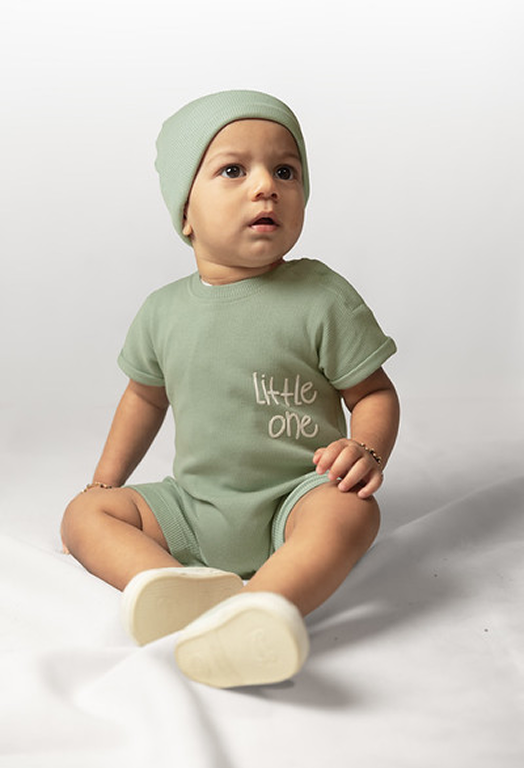 Sage Little One Romper Born Plus