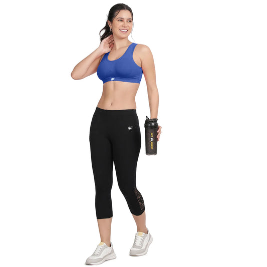 Envie Padded Non-Wired 3/4th Coverage Racerback Sports Bra