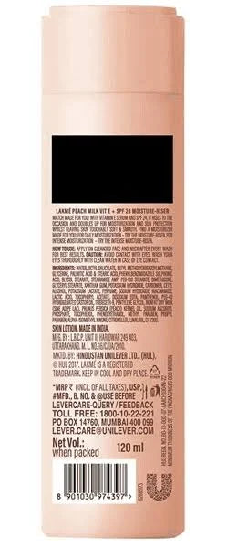 Lakme Peach Milk Moisturizer SPF 24 PA Sunscreen Lotion