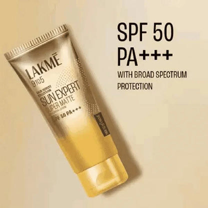 Lakme 9To5 Sun Expert Super Matte SPF 50 PA+++ Sunscreem Lotion