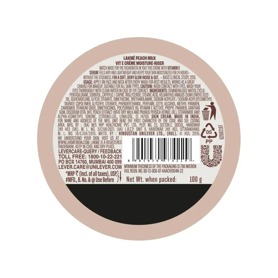 LAKME PEACH MILK CREME MOISTURISER 50 MILLI_LITRE