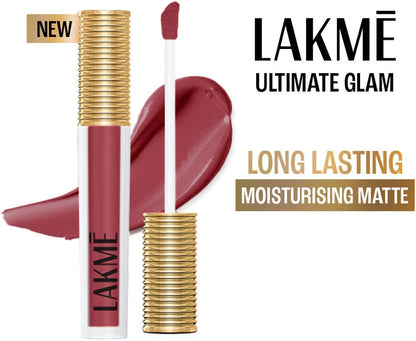 Lakme Ultimate Glam Matte Liquid Lipstick - Muave Ecstasy