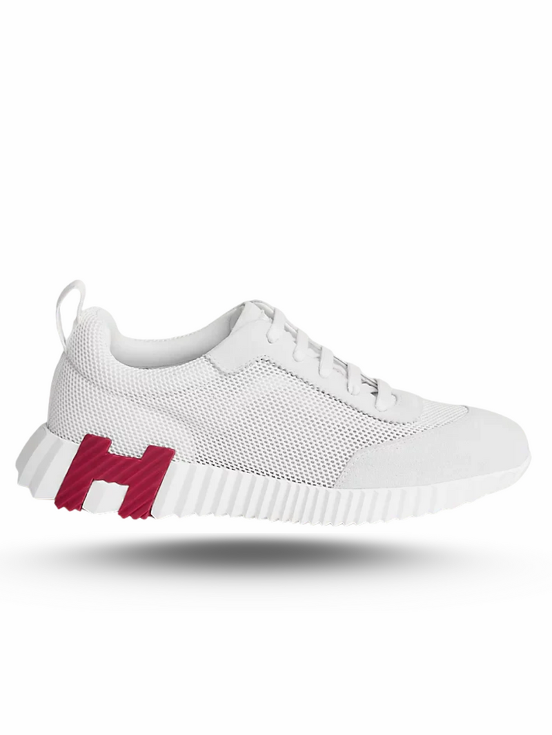 Hermes Bouncing Sneaker Blanc/Burgundy