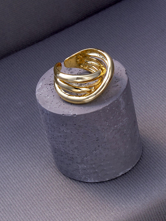 The Loop Finger Ring - California Gold-SOHIRG6134
