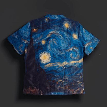 Starry Nights Resort Collar Shirt