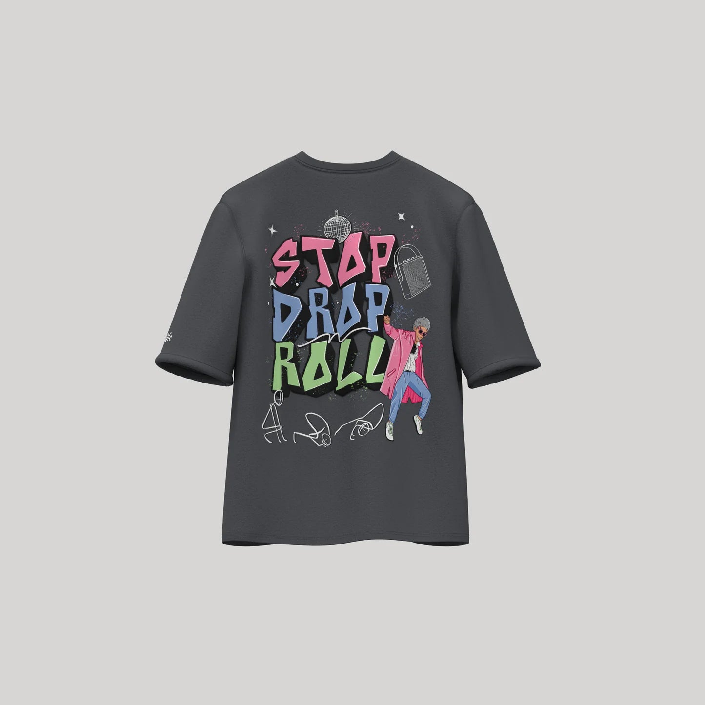 Stop drop n Roll Oversized T-shirt