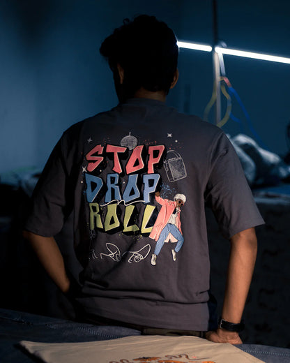 Stop drop n Roll Oversized T-shirt