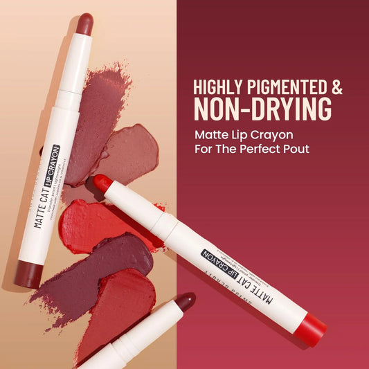 Swiss Beauty Matte Cat Lip Crayon - 22 Regal Wine