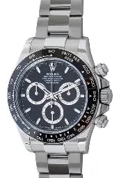 Rolex Cosmograph Daytona Steel Black Dial 126500LN