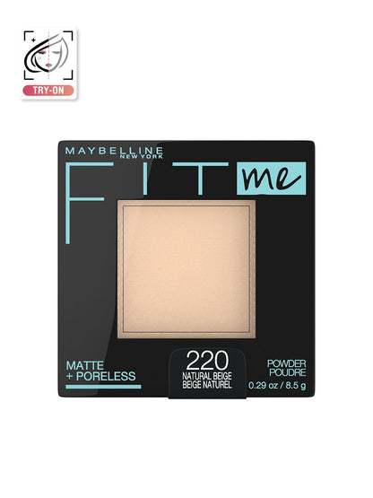 Maybelline New York Fit Me Matte + Poreless Compact Powder - 220 Natural Beige 8.5 GRAM