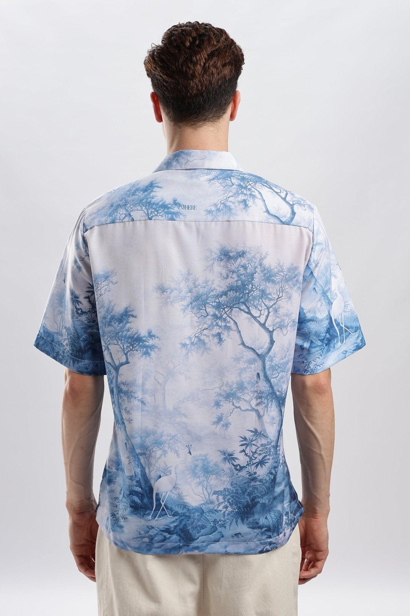 Toile de Jouy Resort Collar Shirt