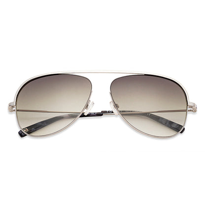 Tommy Hilfiger Silver Full Rim Aviator