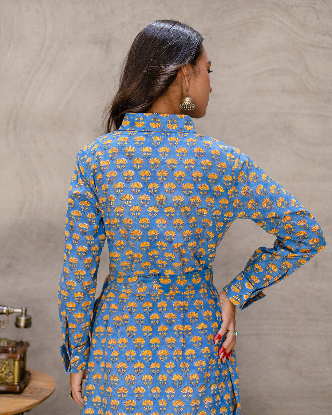 Blue Pottery Garden Dress
