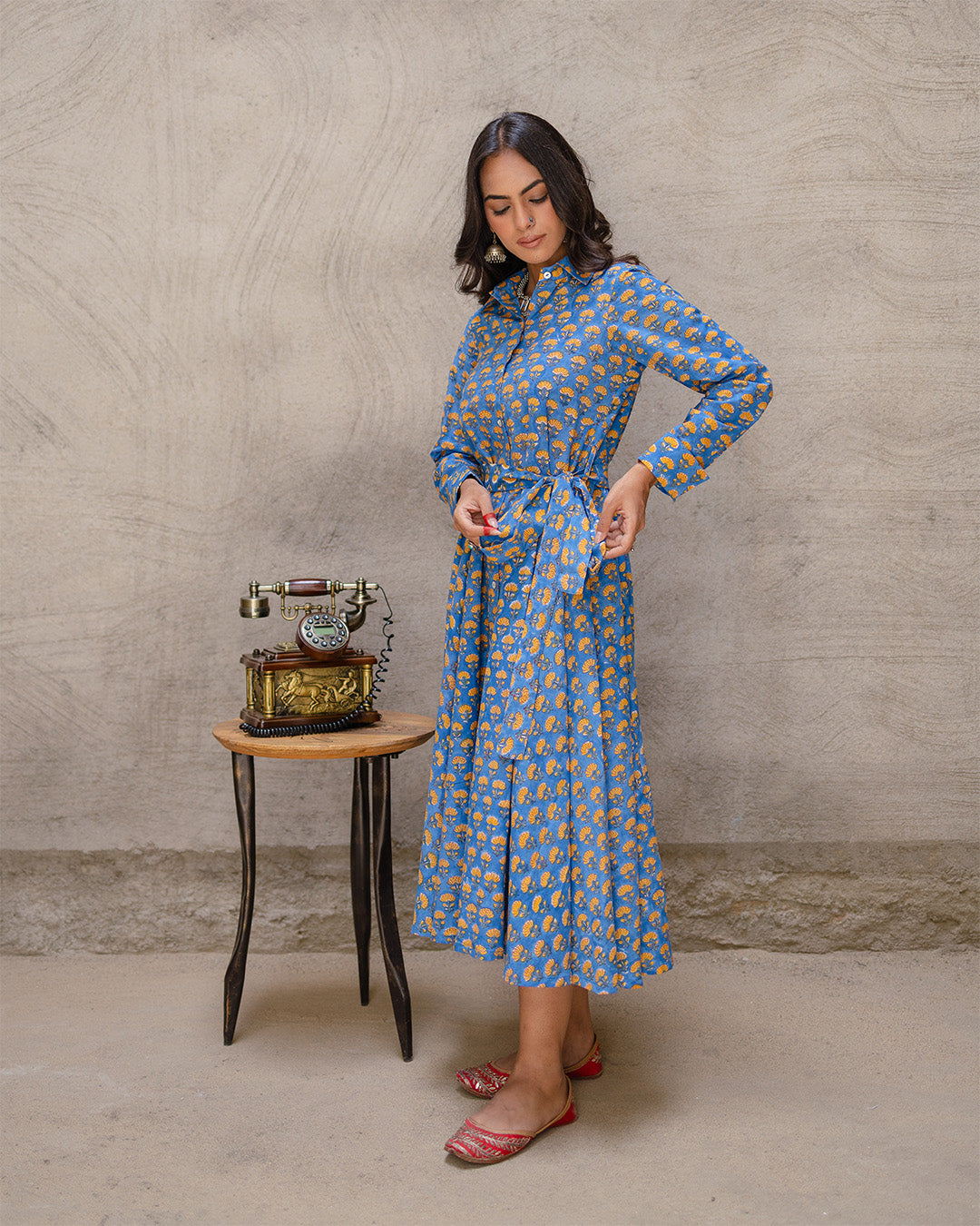 Blue Pottery Garden Dress