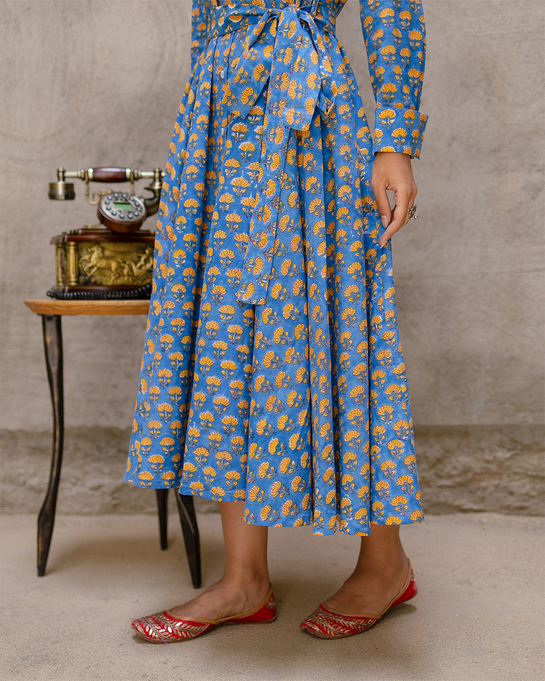 Blue Pottery Garden Dress