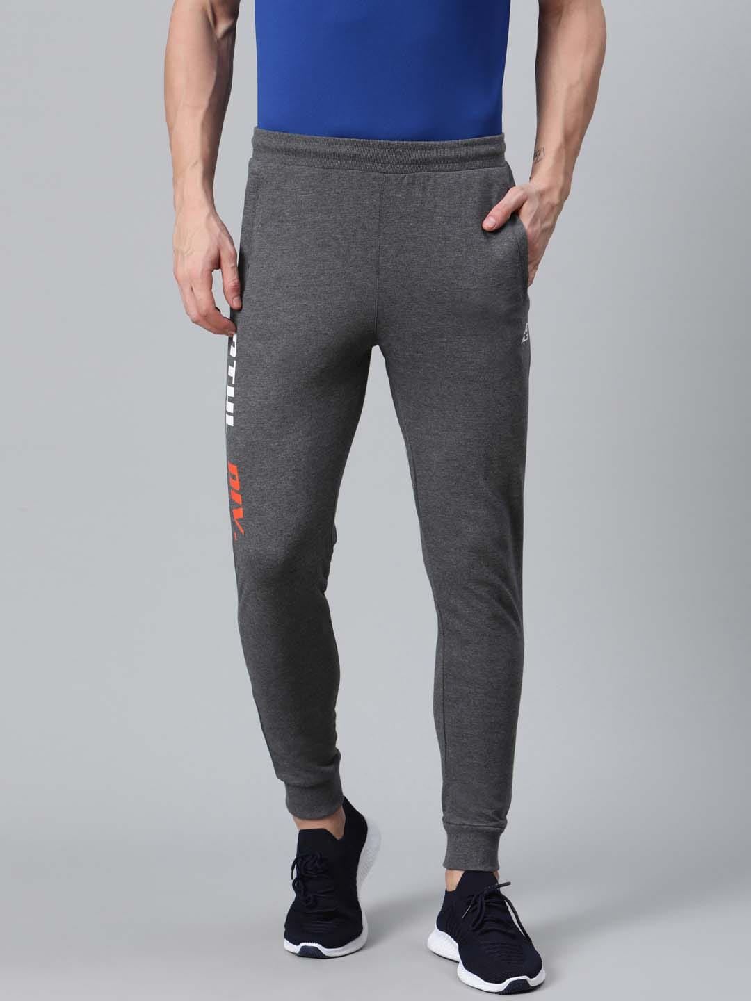 Alcis Men Charcoal Grey Solid Joggers