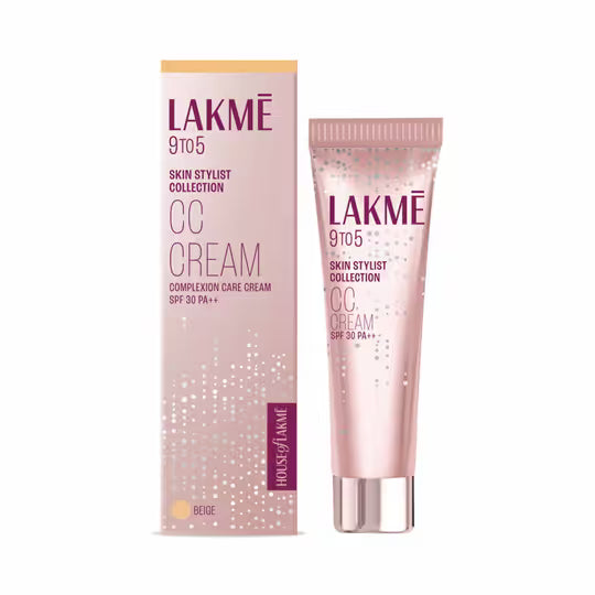 LAKME SKIN STYLIST COLLECTION CC+ COMPLEXION CARE CREAM - BEIGE 30 GRAM
