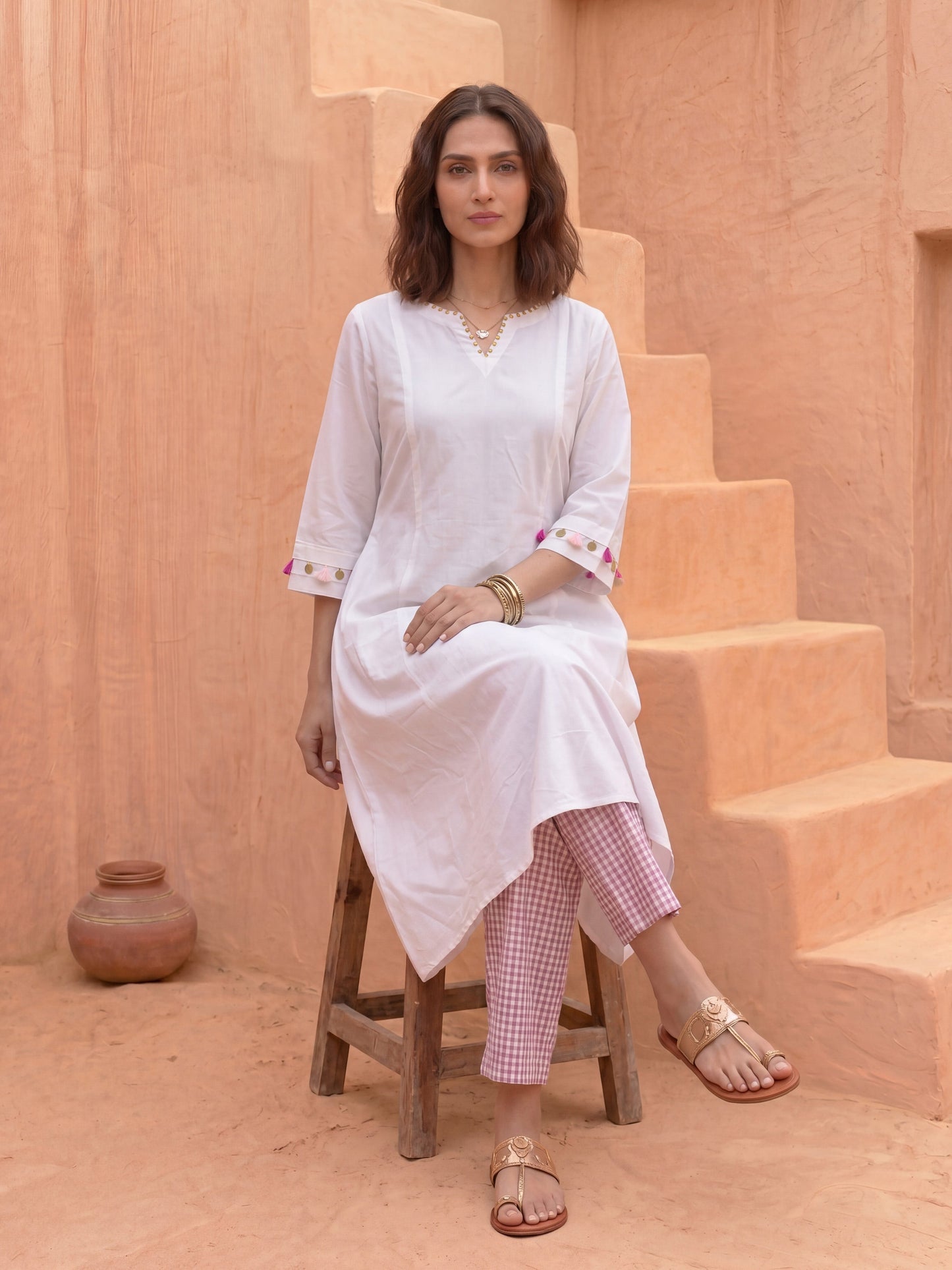 CANDY CUFF KURTA SET