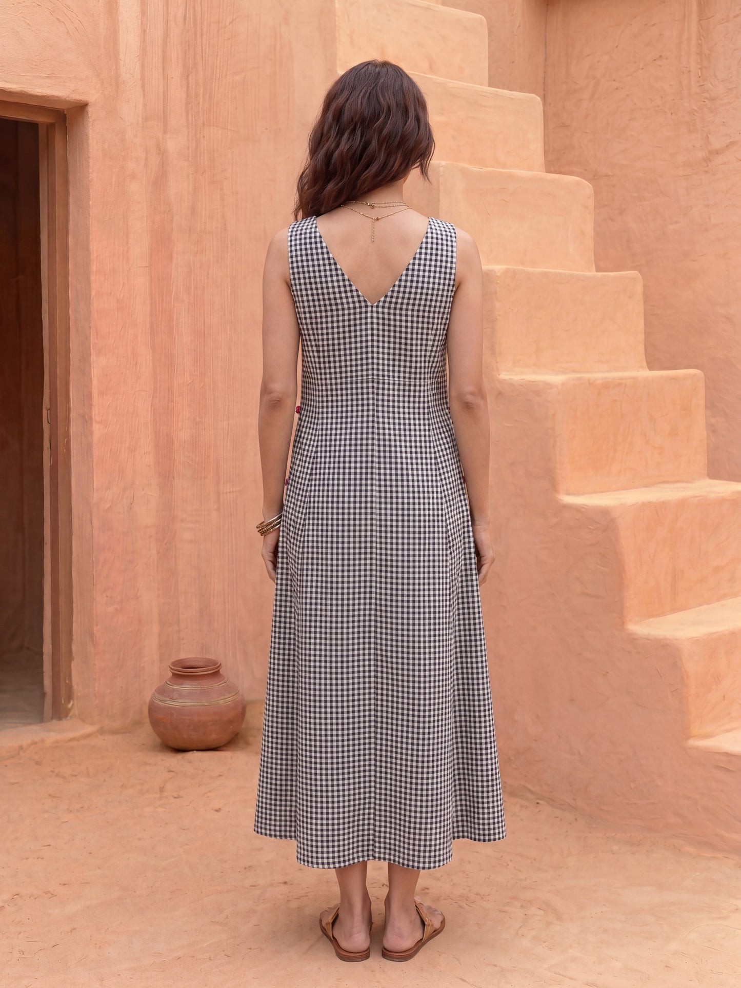 URBAN MONOCHROME MAXI DRESS
