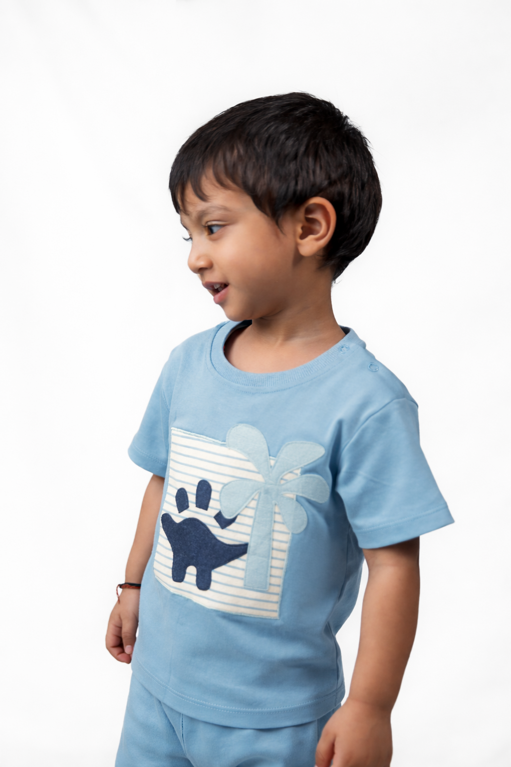 Blue Dino Coast Coord Set Born Plus