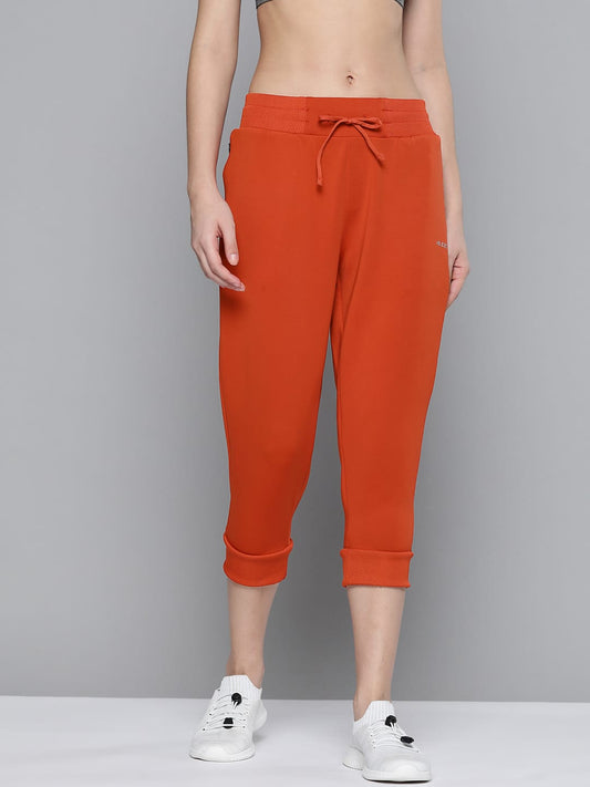 Alcis Women Solid Red Track Pants