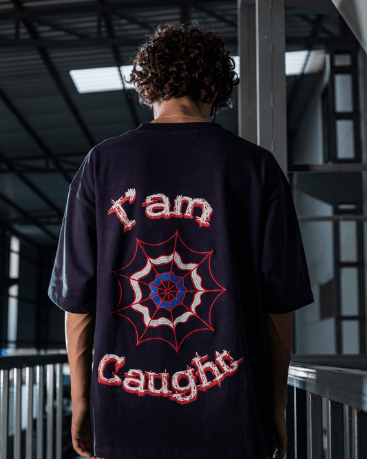 WEBBED UP NAVY BLUE TEE