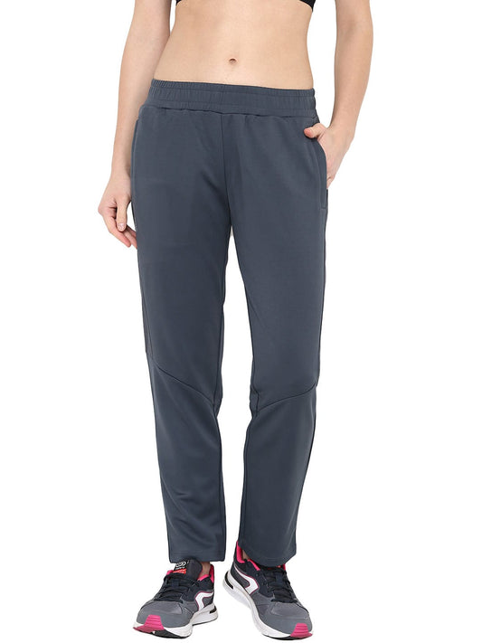 Alcis Women Solid Navy Blue Track Pant