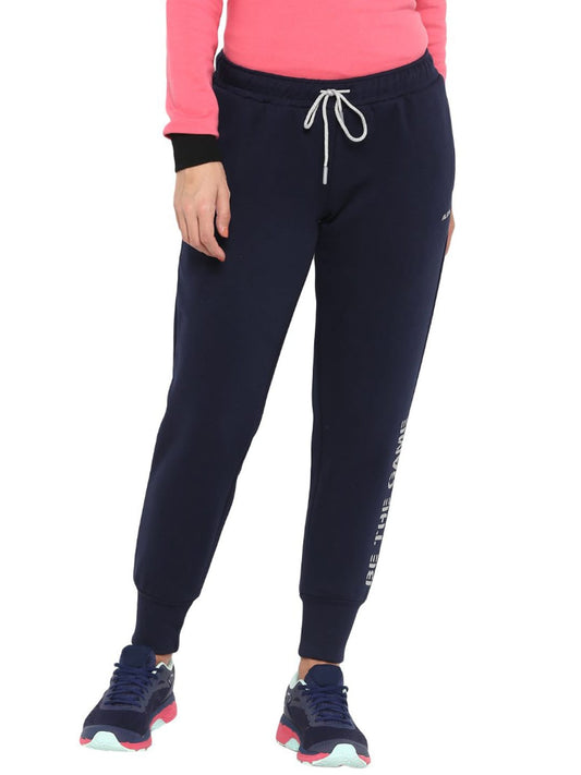 Alcis Women Solid Navy Blue Track Pant
