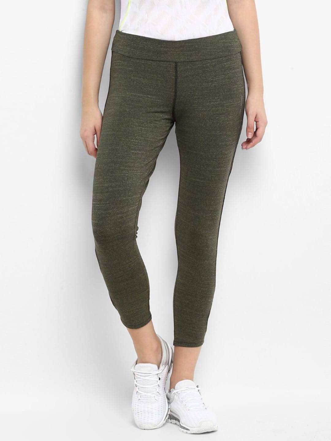 Alcis Women Solid Olive Track Pant