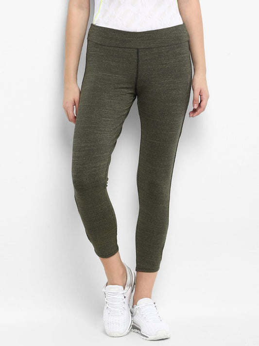 Alcis Women Solid Olive Track Pant