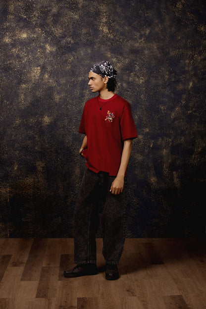 Xolotl Oversized T-shirt Maroon